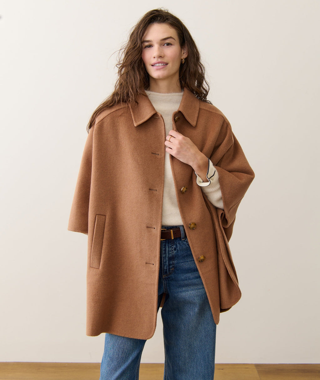 Nina Wool Cape Coat