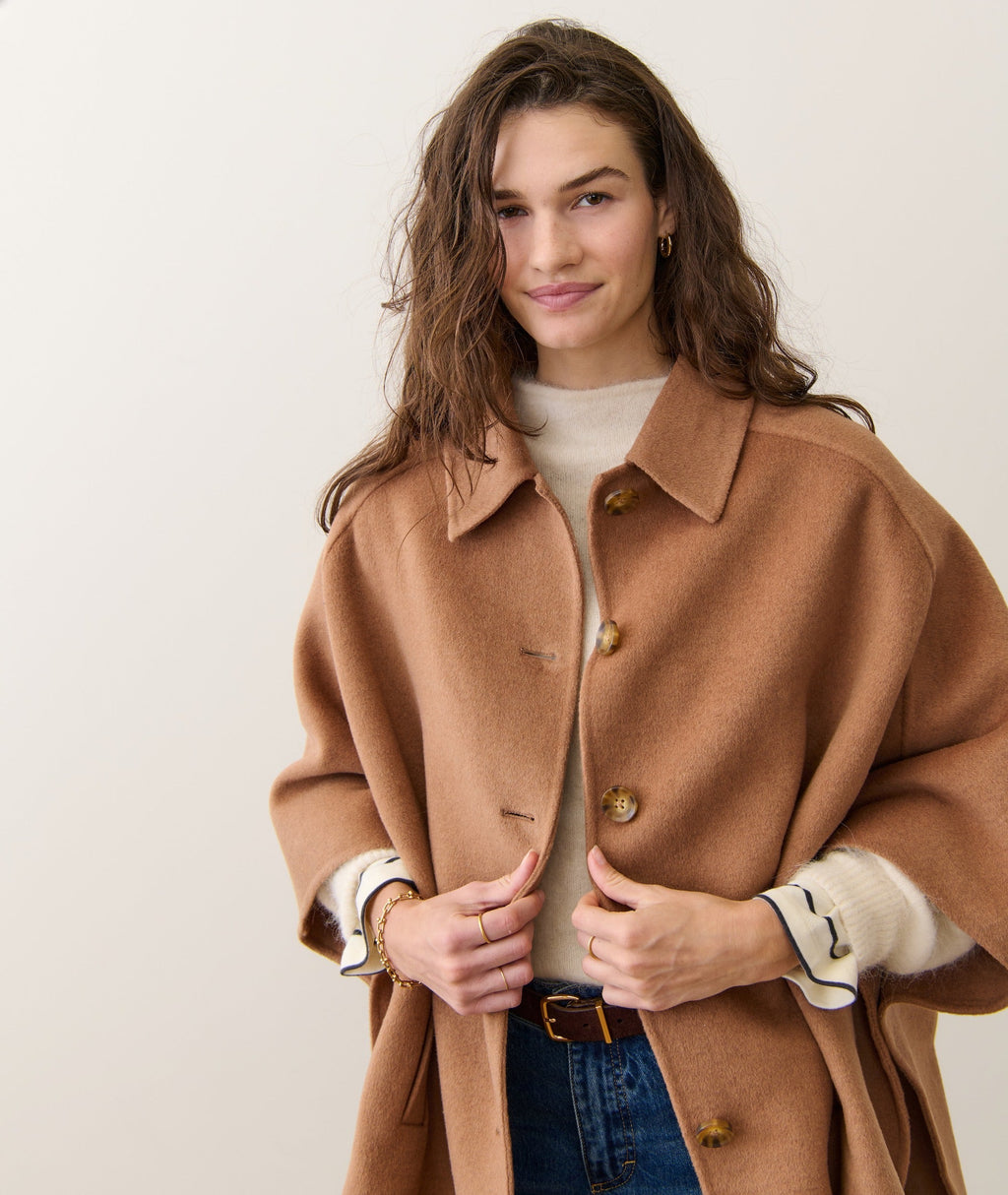 Nina Wool Cape Coat