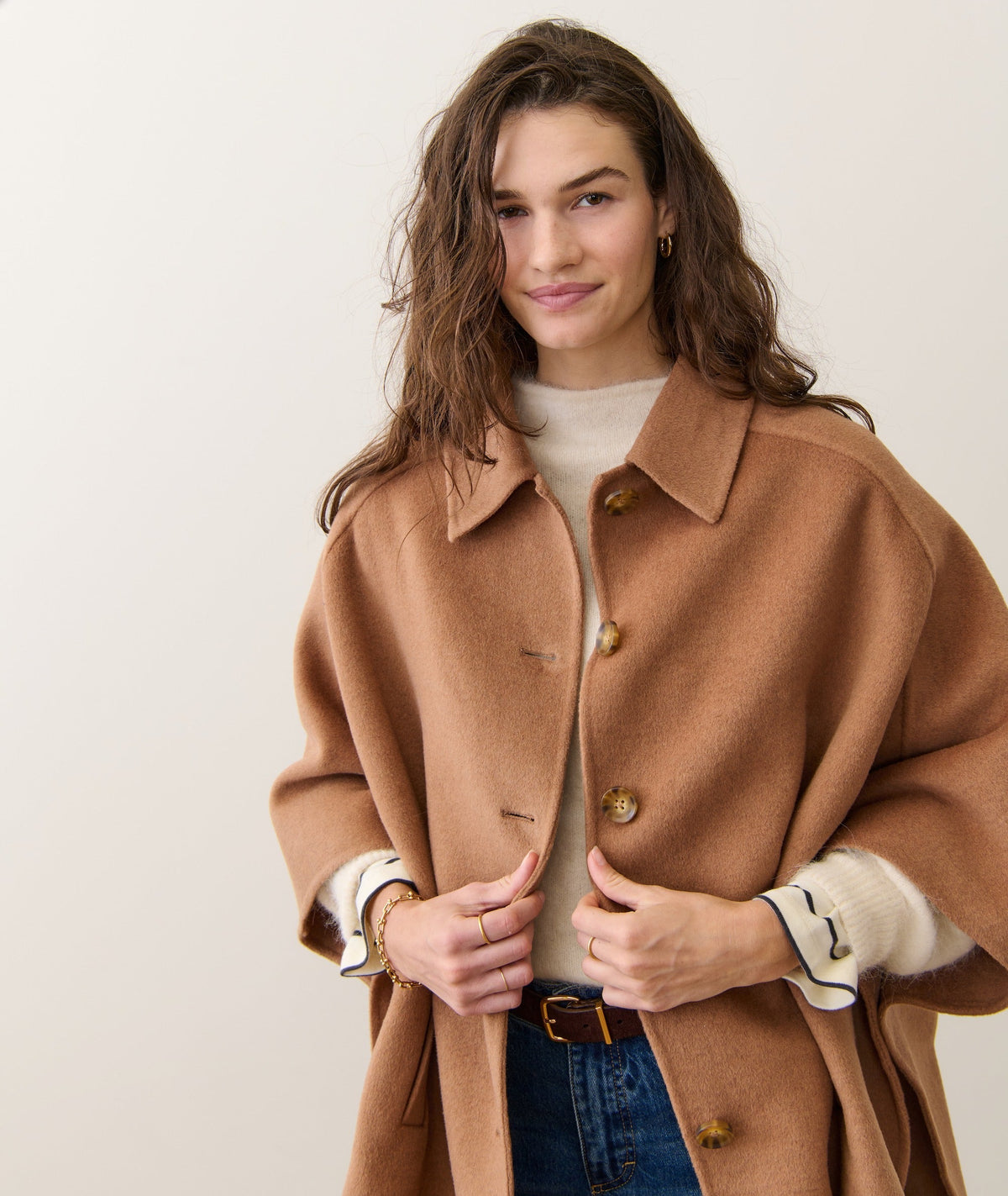 Nina Wool Cape Coat