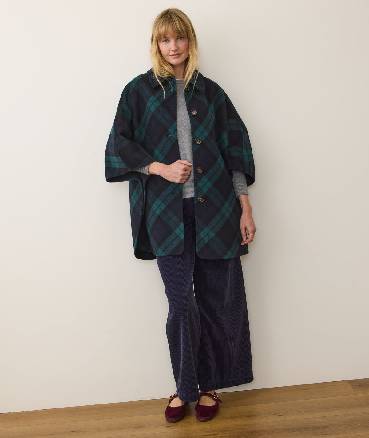 Nina Wool Cape Coat