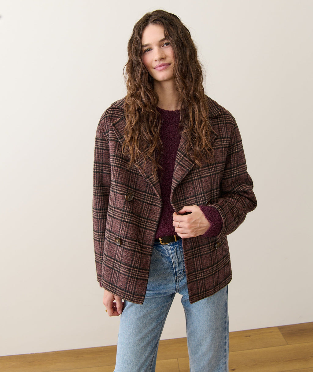 Valentina Wool Peacoat