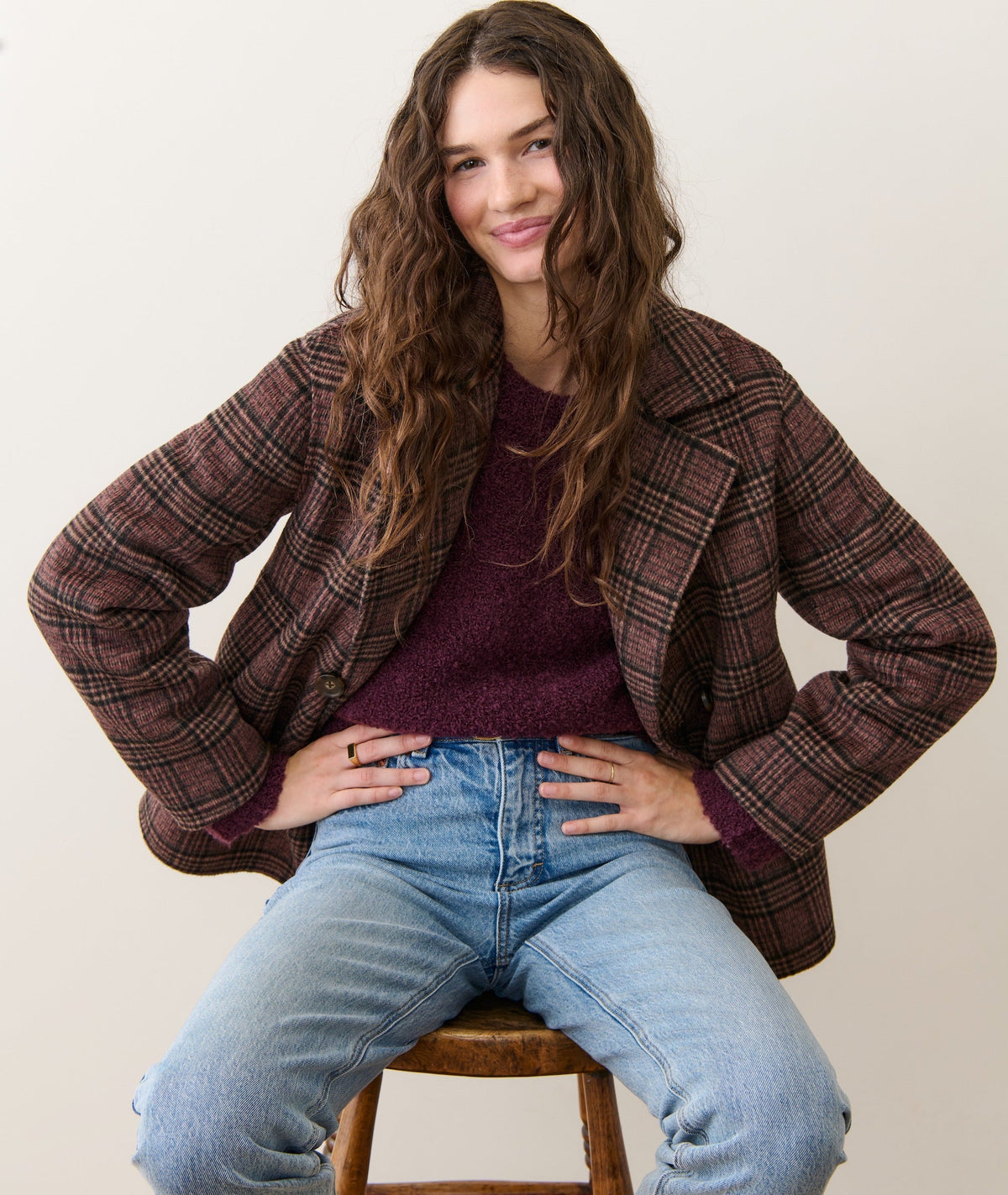 Valentina Wool Peacoat