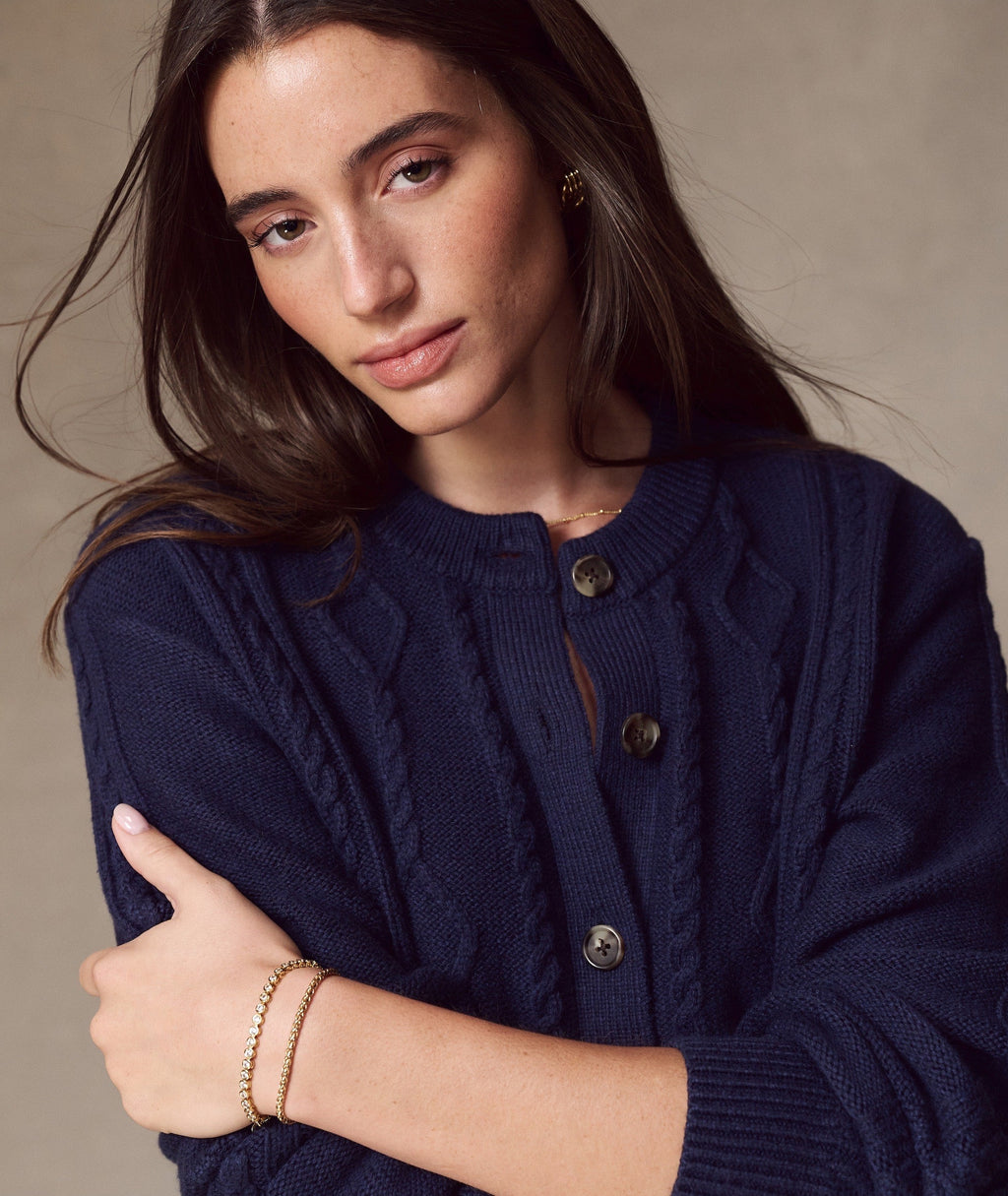 Everly Cable Knit Cardigan