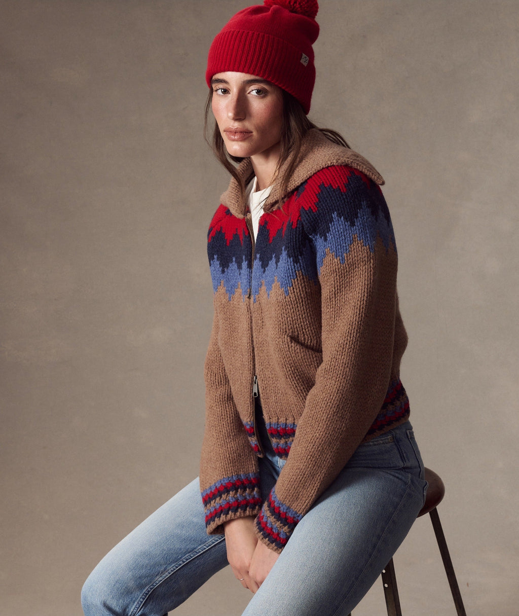 Coastal Merino Pom Beanie