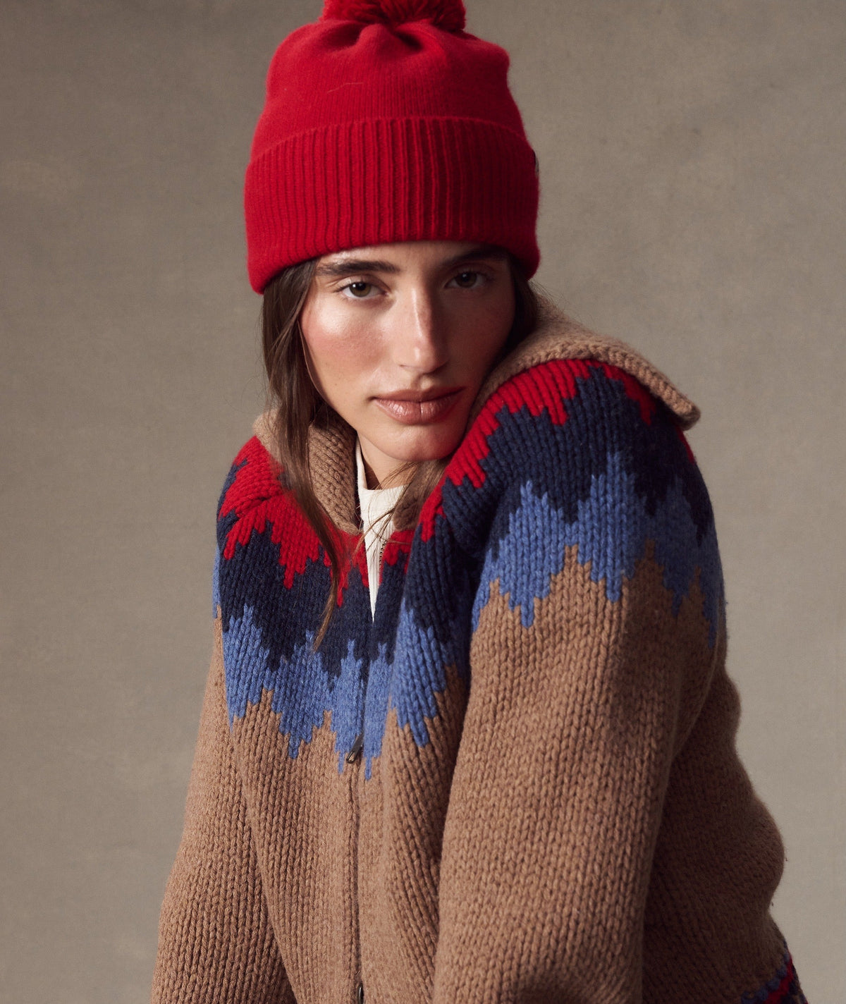 Coastal Merino Pom Beanie