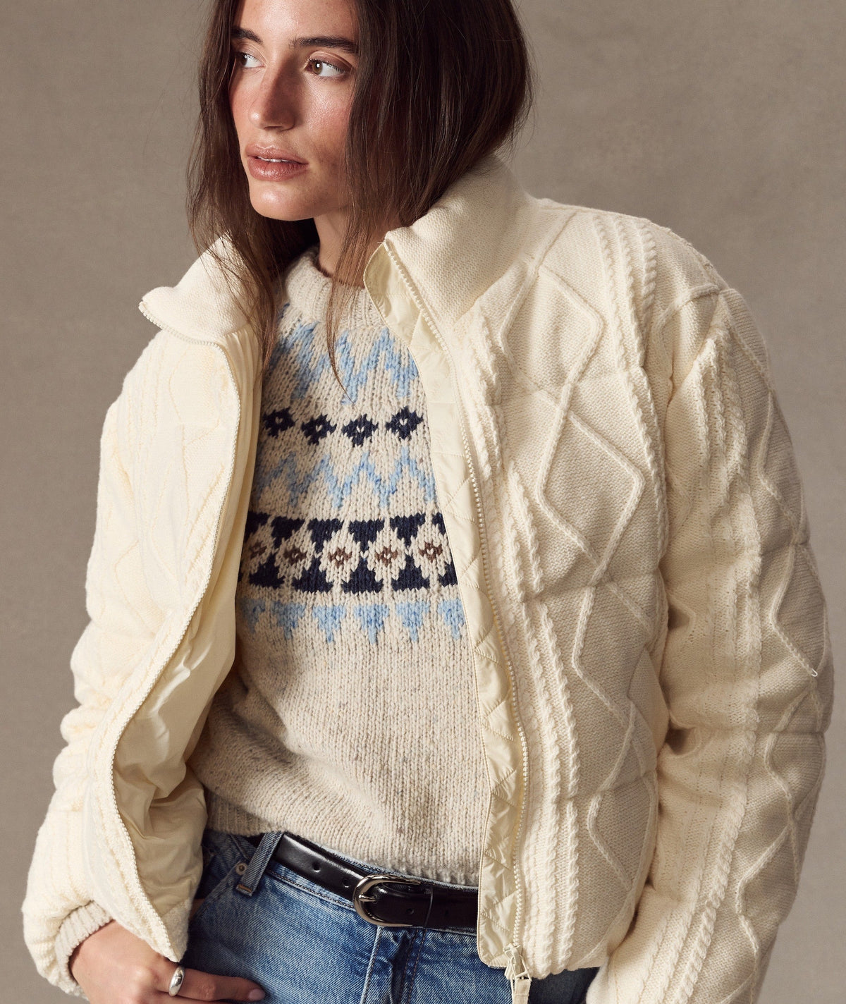 Shea Sweater Puffer Jacket