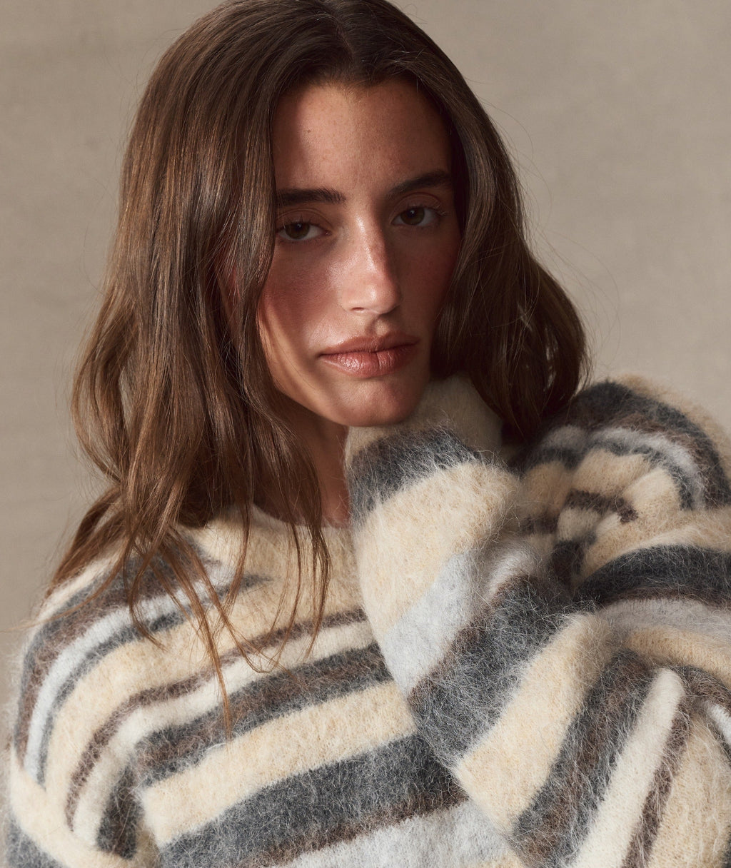 Suri Alpaca Crewneck Sweater