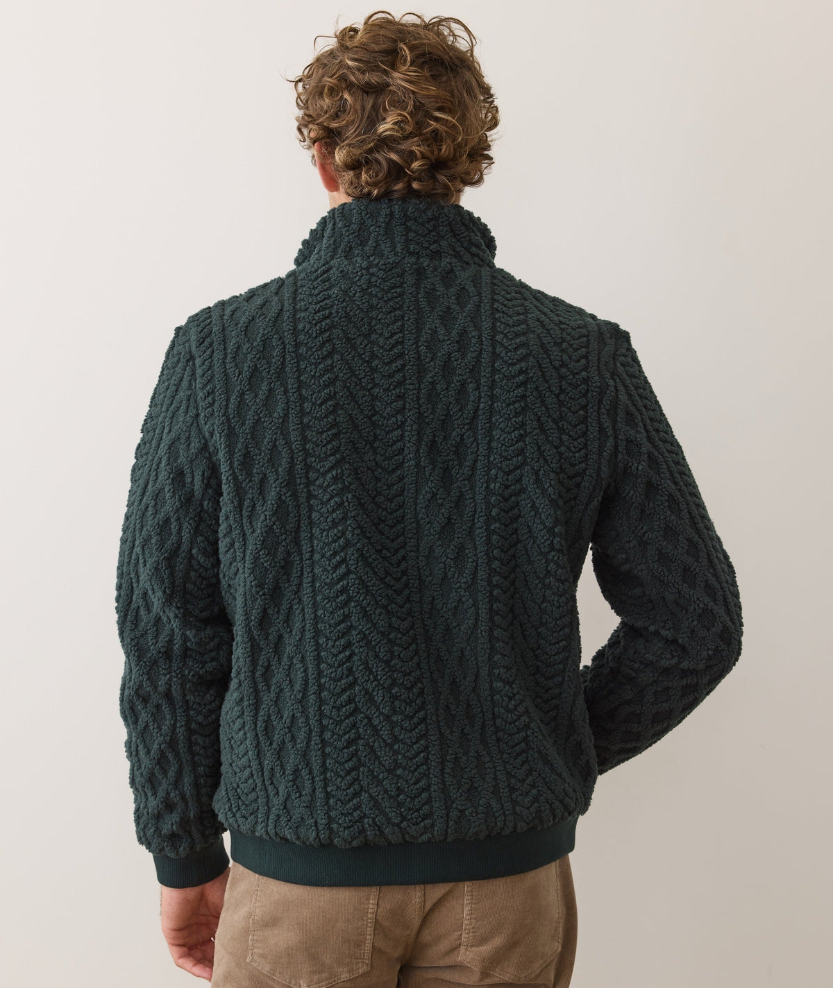 Jacquard Sherpa Full Zip Jacket