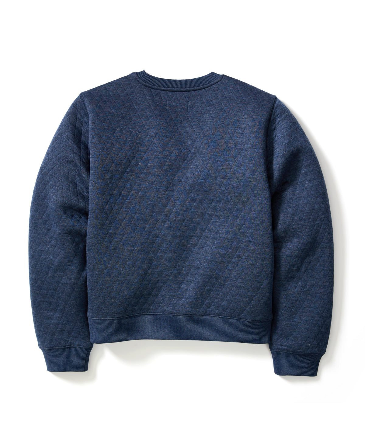 Women's Corbet Quilted Crewneck in Navy