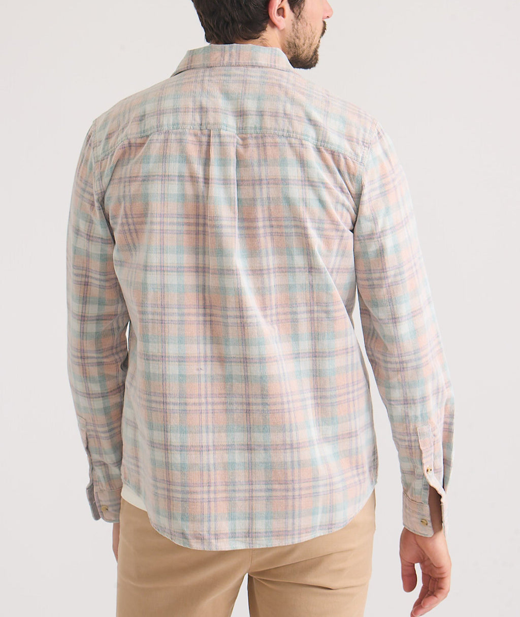 Lightweight Plaid Corduroy Shirt