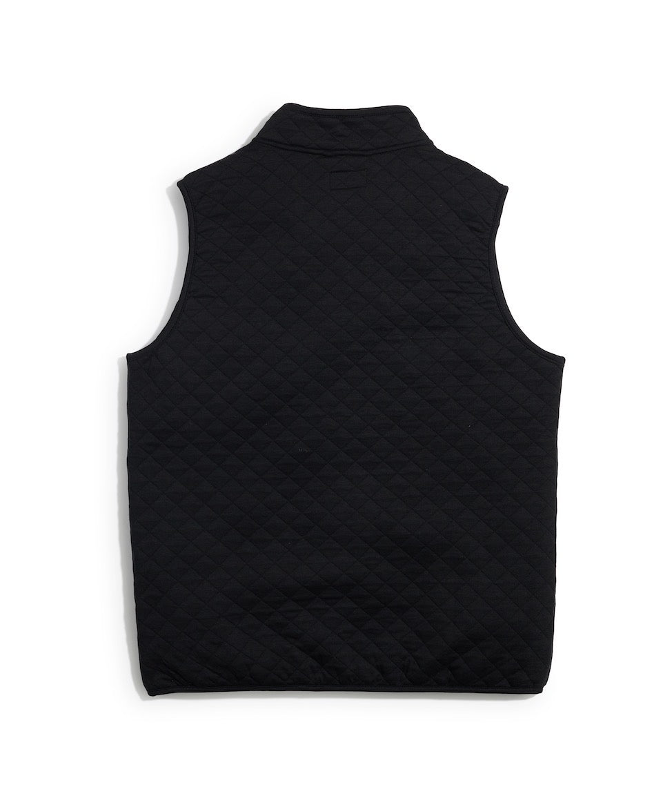 Men's Corbet Full Zip Vest in Black