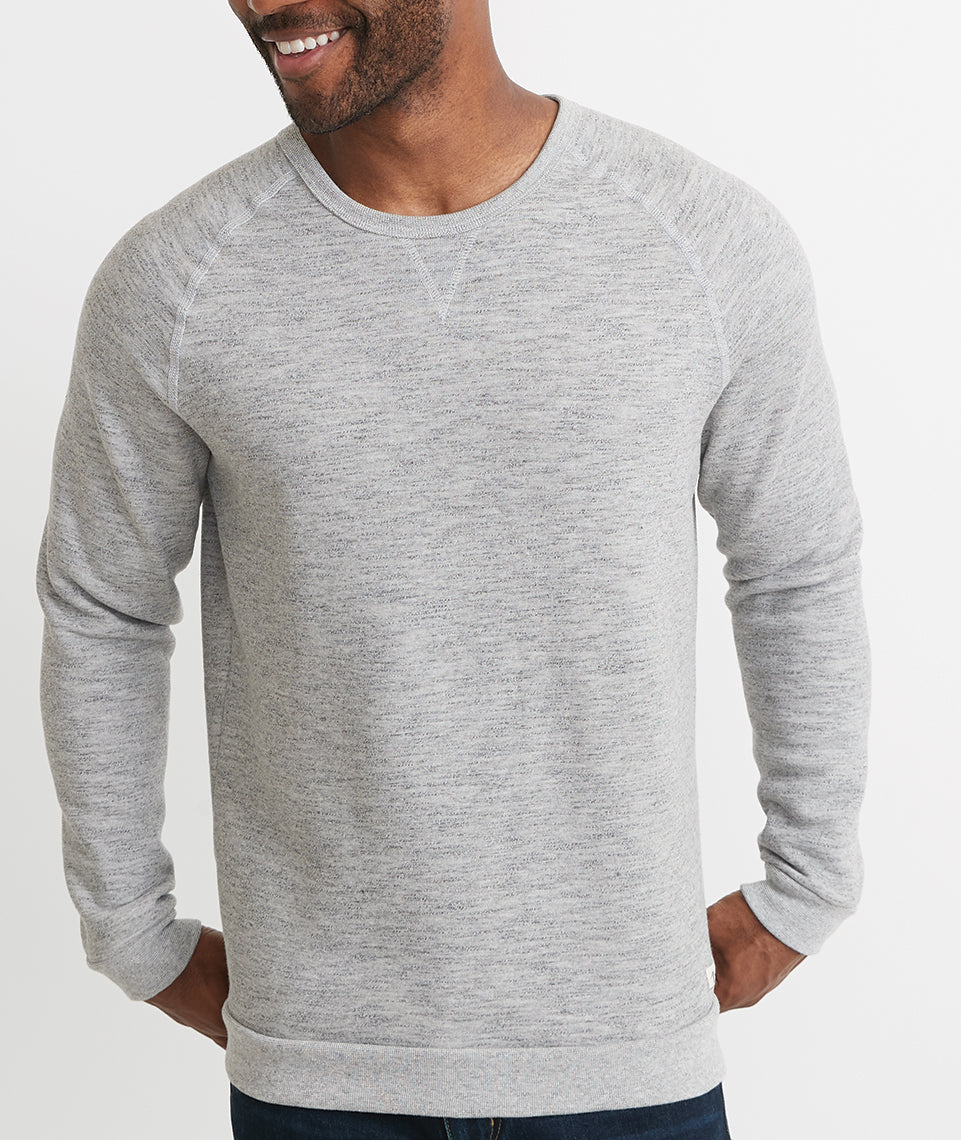Men's Sherpa Crew Pullover in Heather Grey