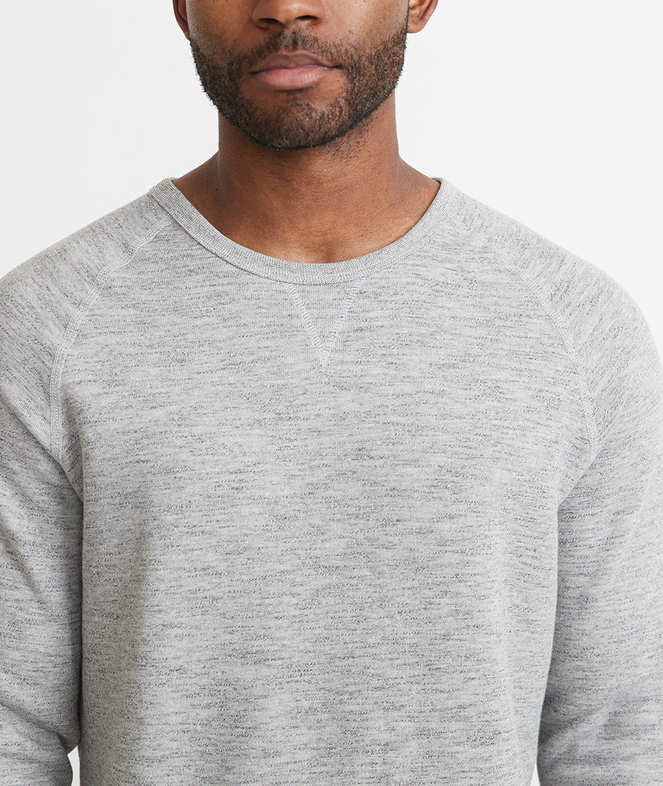 Men's Sherpa Crew Pullover in Heather Grey