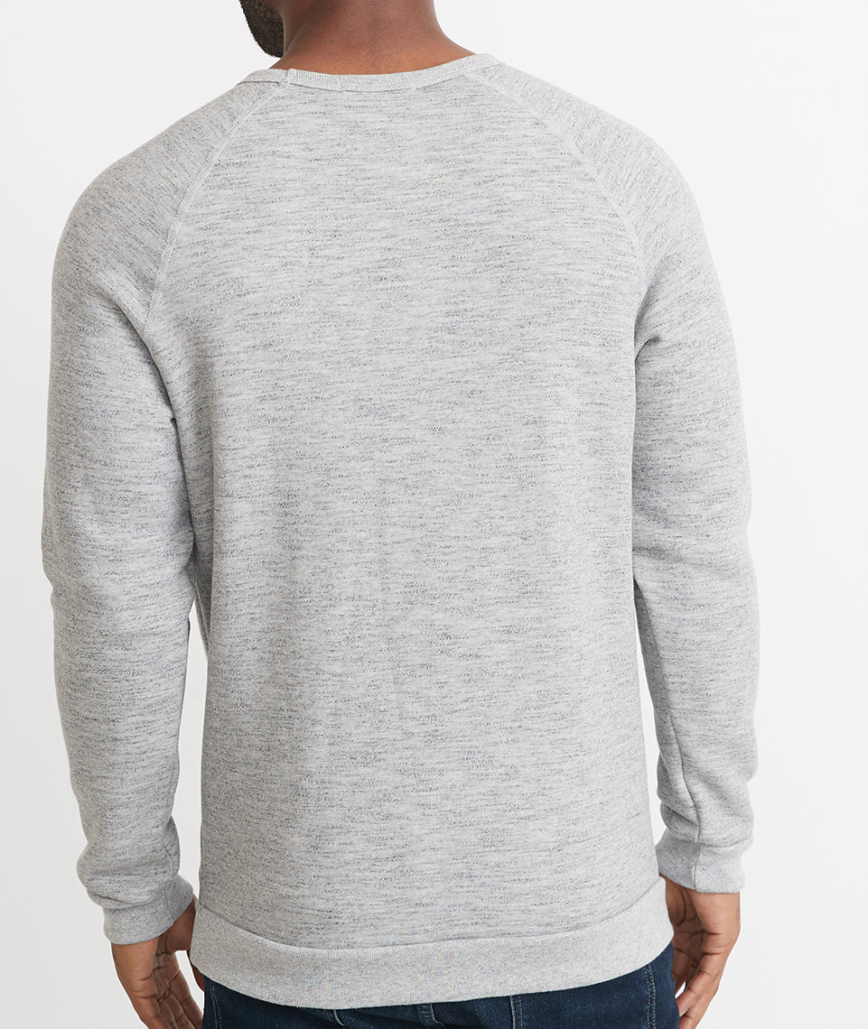 Men's Sherpa Crew Pullover in Heather Grey