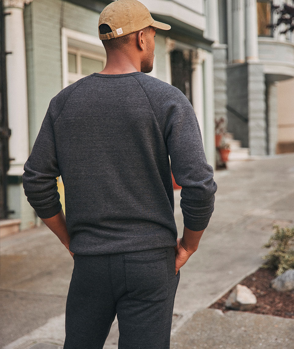 Men's Re-Spun Custom Dyed Sherpa Crew Pullover