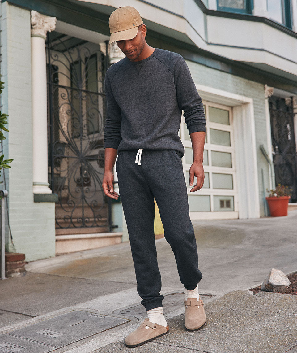 Men's Re-Spun Custom Dyed Sherpa Crew Pullover