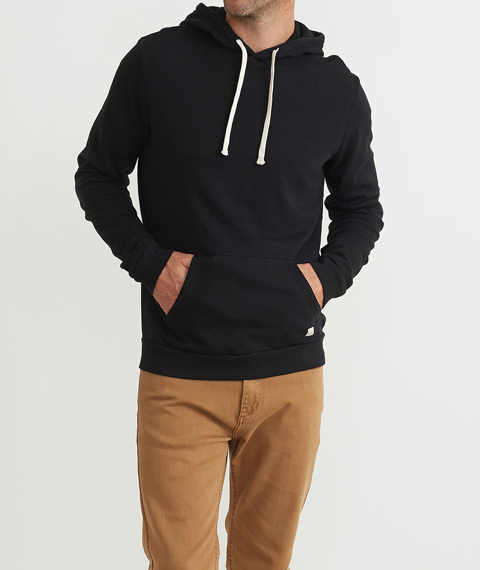 Men's Sunset Pullover Hoodie in Black