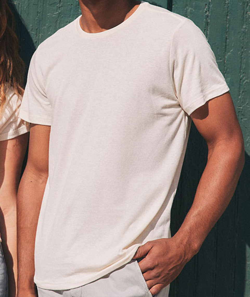 Men's Re-Spun Signature Crew in Natural