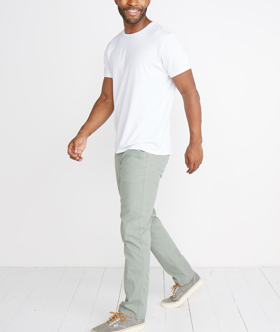 Men's Signature Crew in White