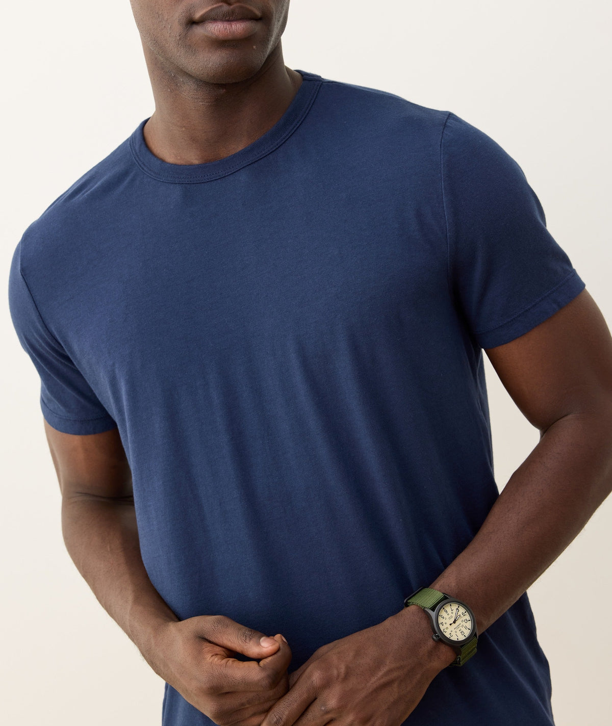 Men's Signature Crew Tee in True Navy