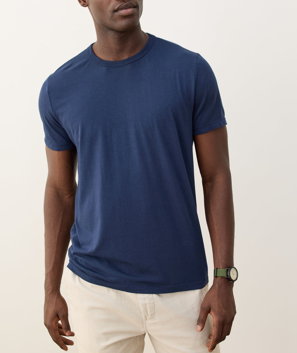 Men's Signature Crew Tee in True Navy