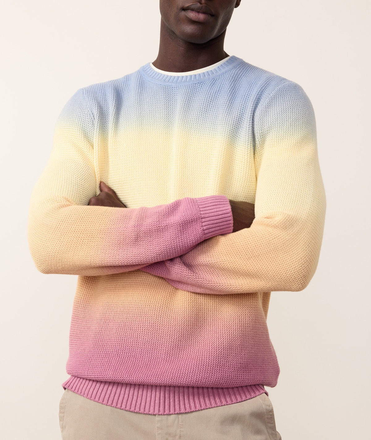 Men's Ombre Crew Sweater