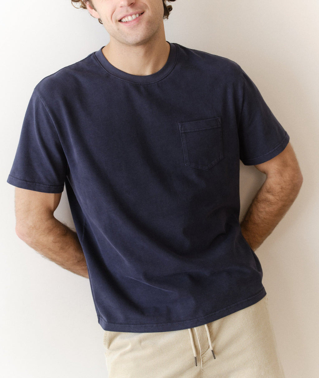 Luxe 250 Relaxed Pocket Tee