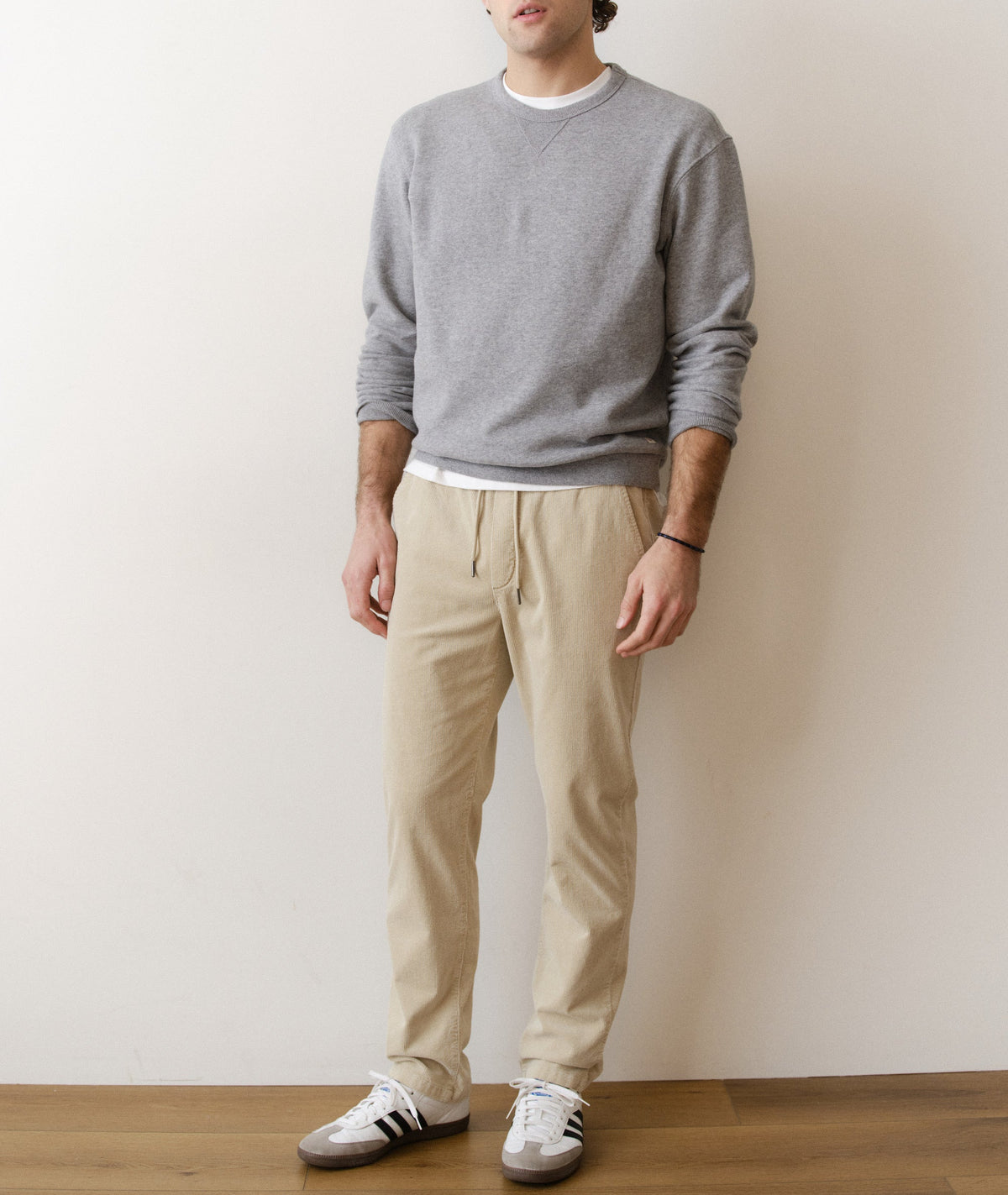 Men's Cloud 9 Fleece Relaxed Crewneck in Heather Grey