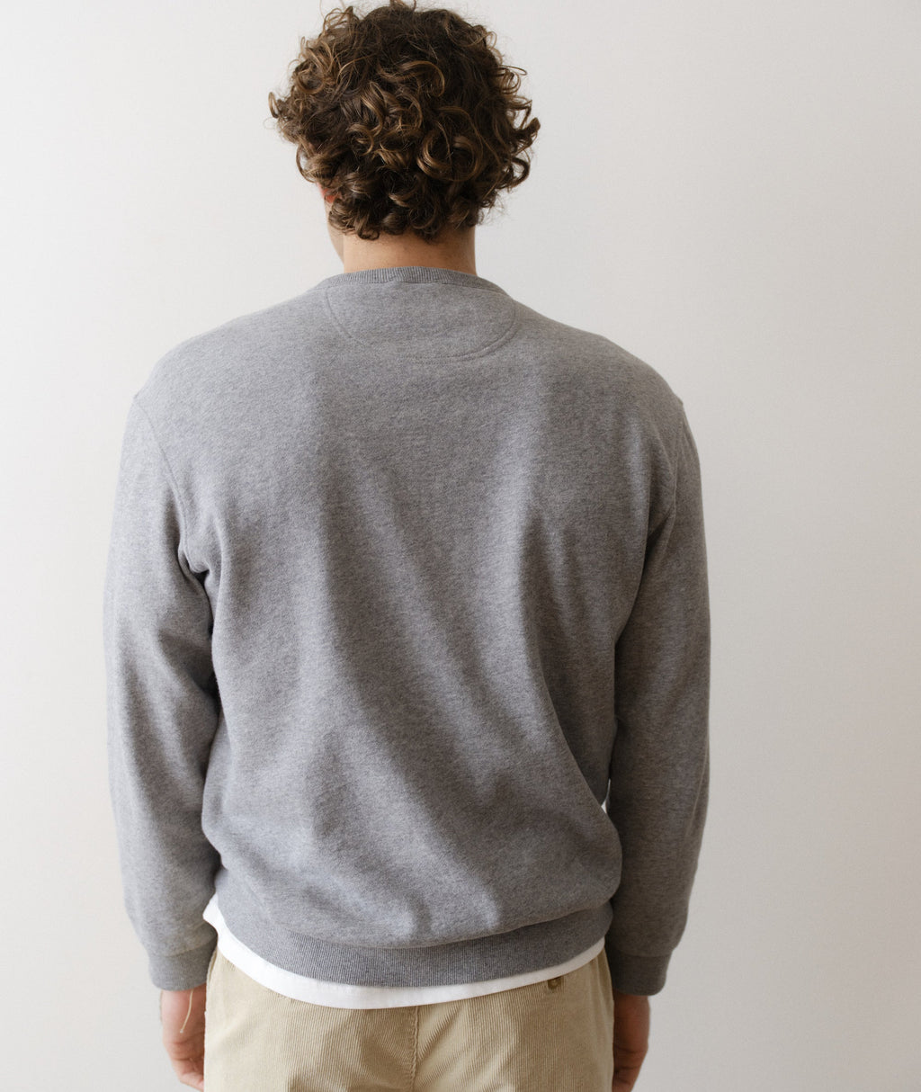 Men's Cloud 9 Fleece Relaxed Crewneck in Heather Grey