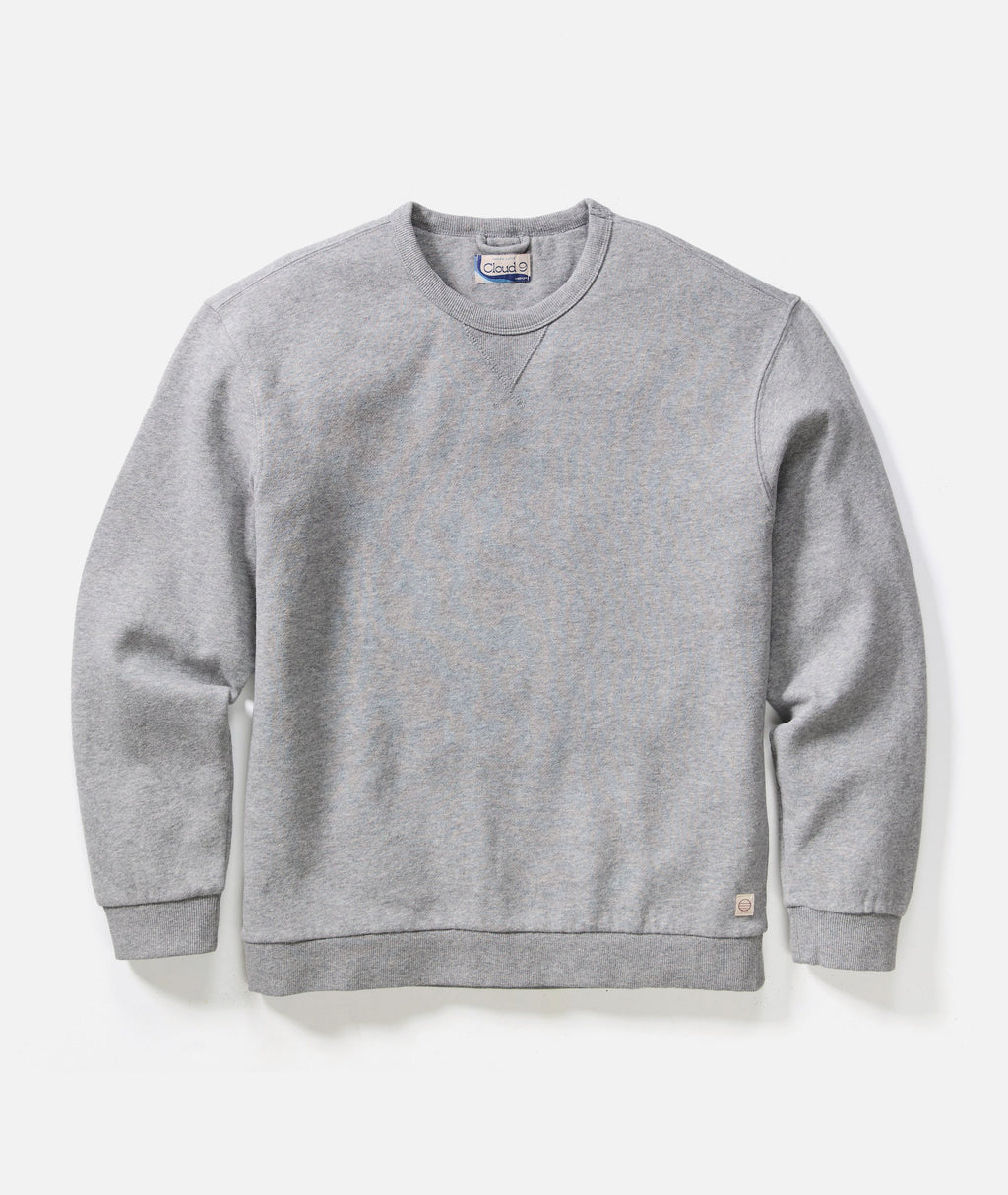 Men's Cloud 9 Fleece Relaxed Crewneck in Heather Grey