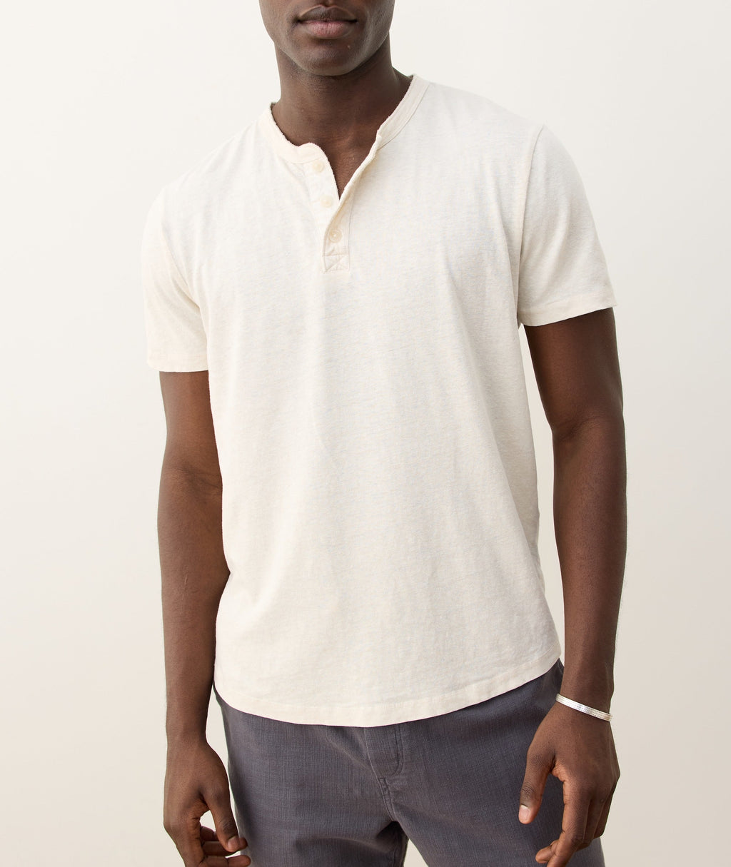 Relaxed Hemp Cotton Henley