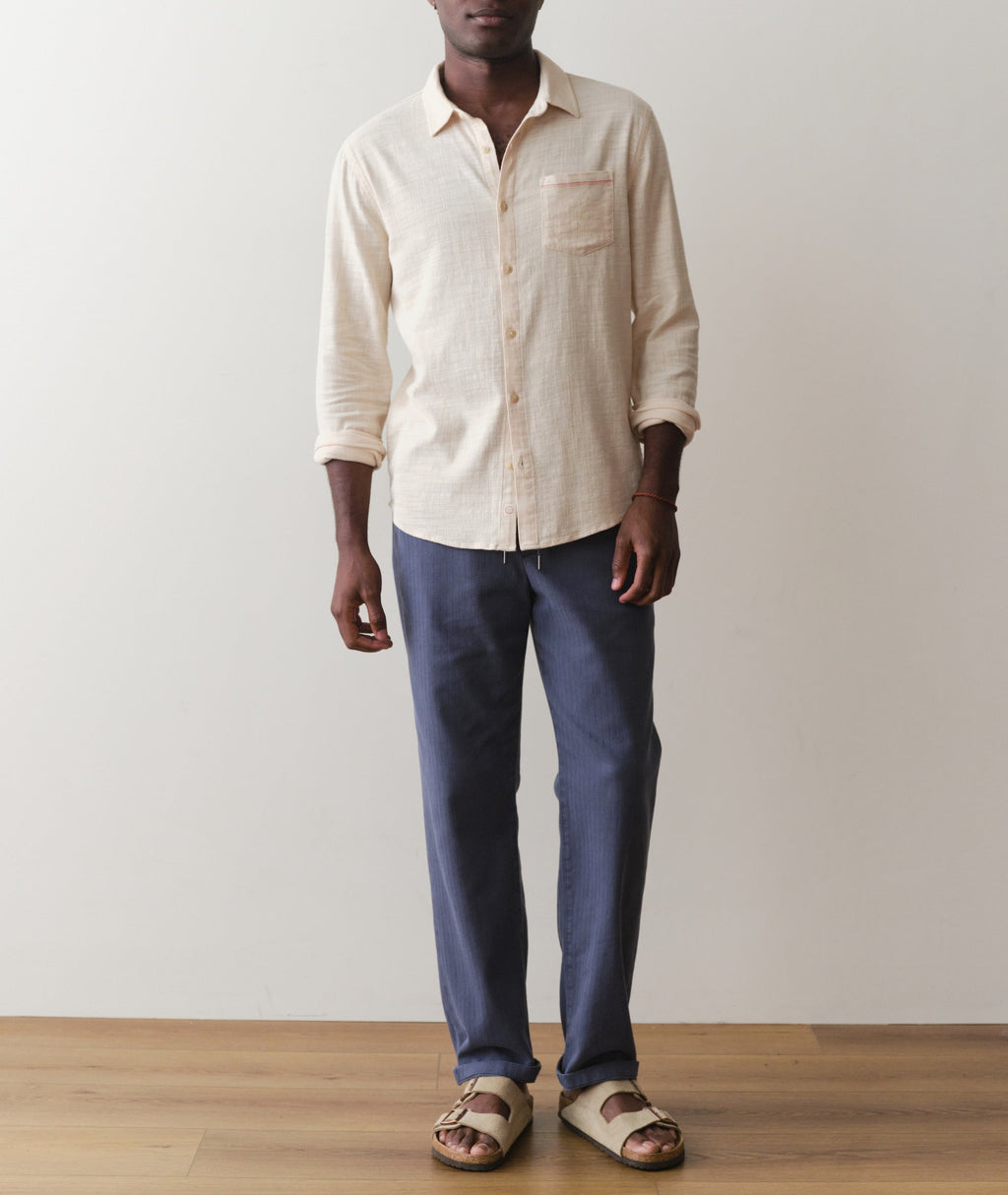 Stretch Selvage Long Sleeve Shirt