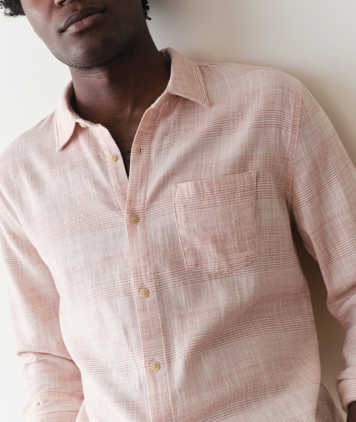 Stretch Selvage Long Sleeve Shirt