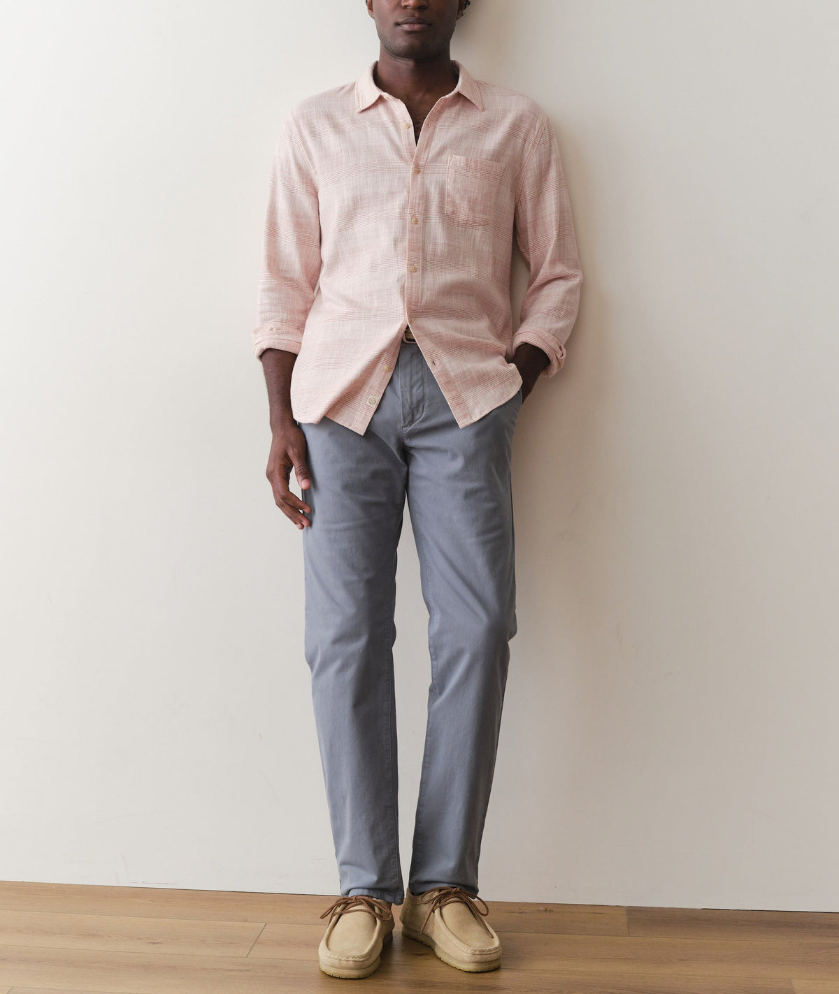 Stretch Selvage Long Sleeve Shirt