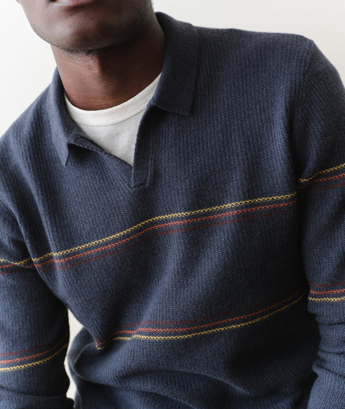 Liam Long Sleeve Sweater Polo