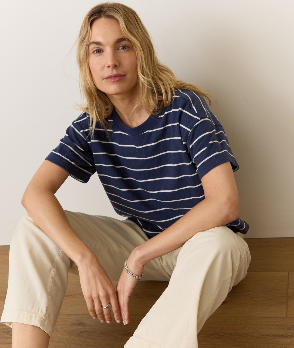 Sadie Vintage Slub Crop Tee
