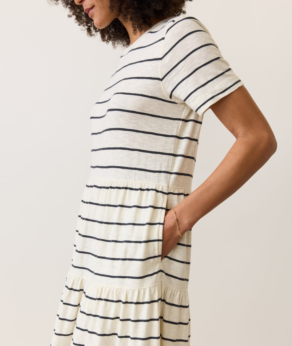 Sadie Vintage Slub Midi Dress