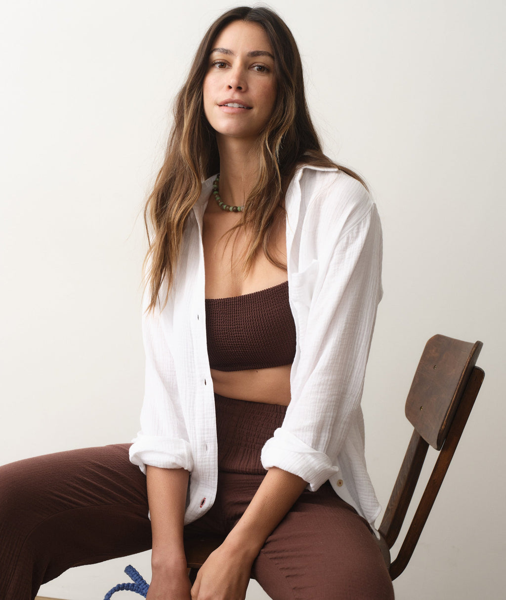 Jane Relaxed Double Cloth Shirt