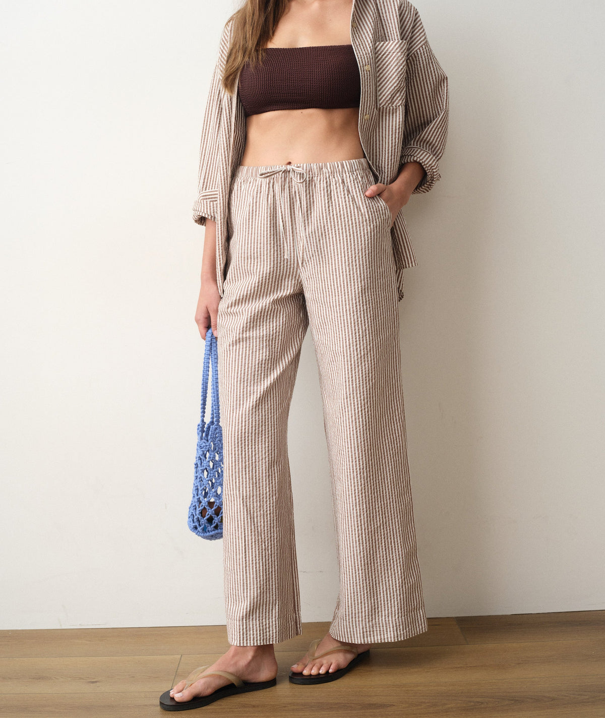 Josie Seersucker Drawstring Pant