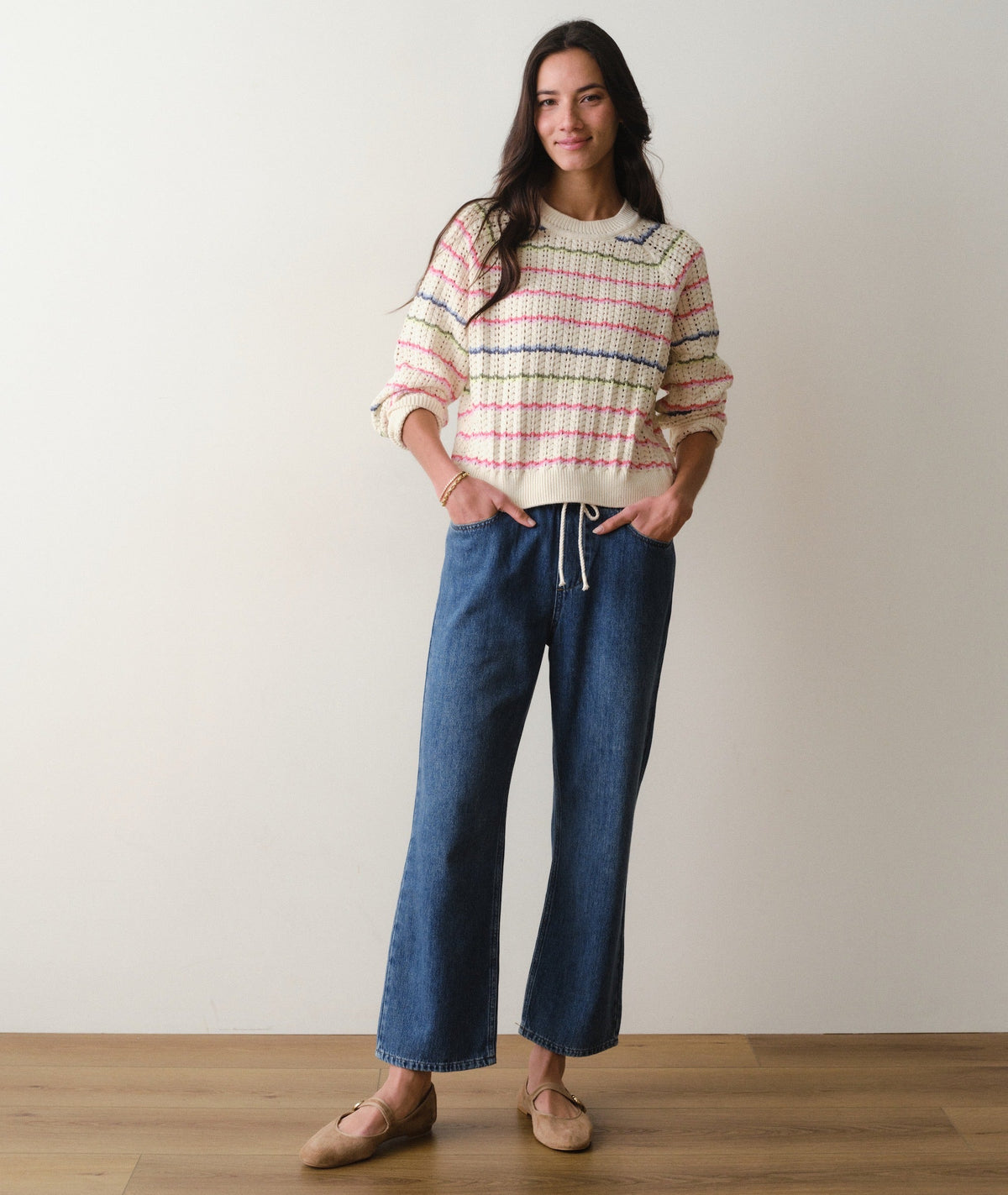 Mina Pointelle Sweater