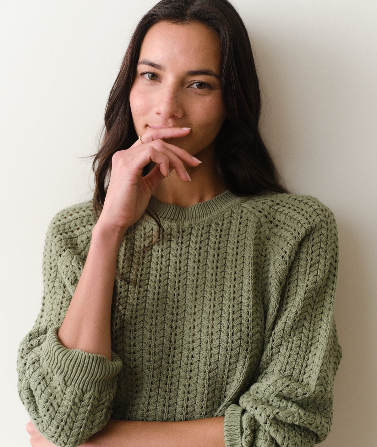 Mina Pointelle Sweater