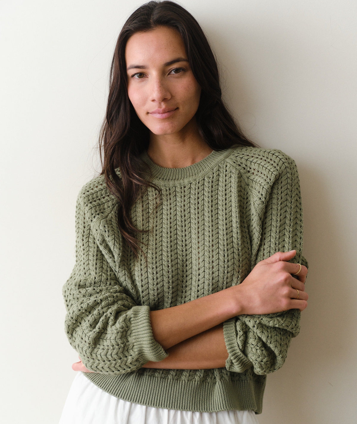Mina Pointelle Sweater