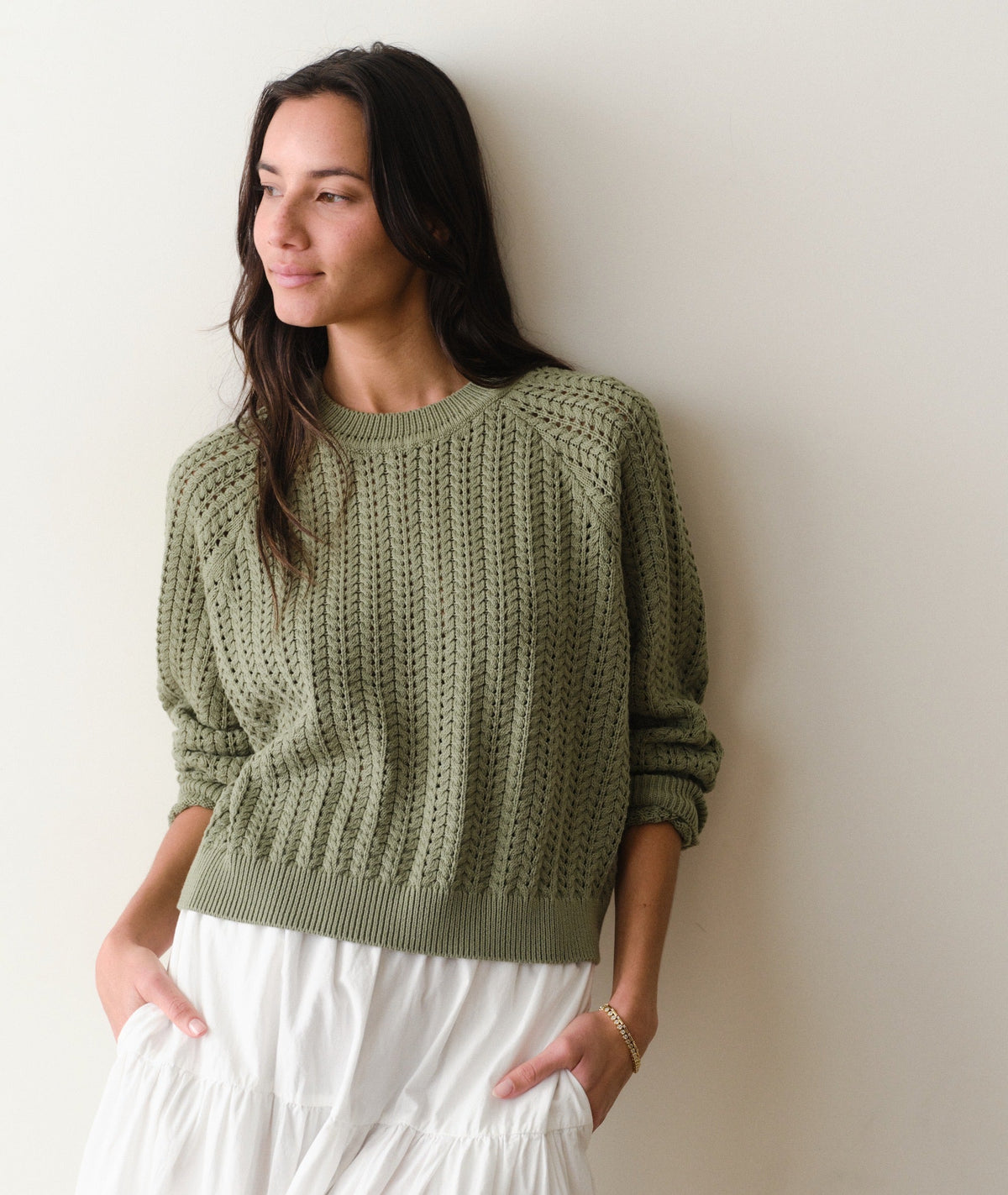 Mina Pointelle Sweater