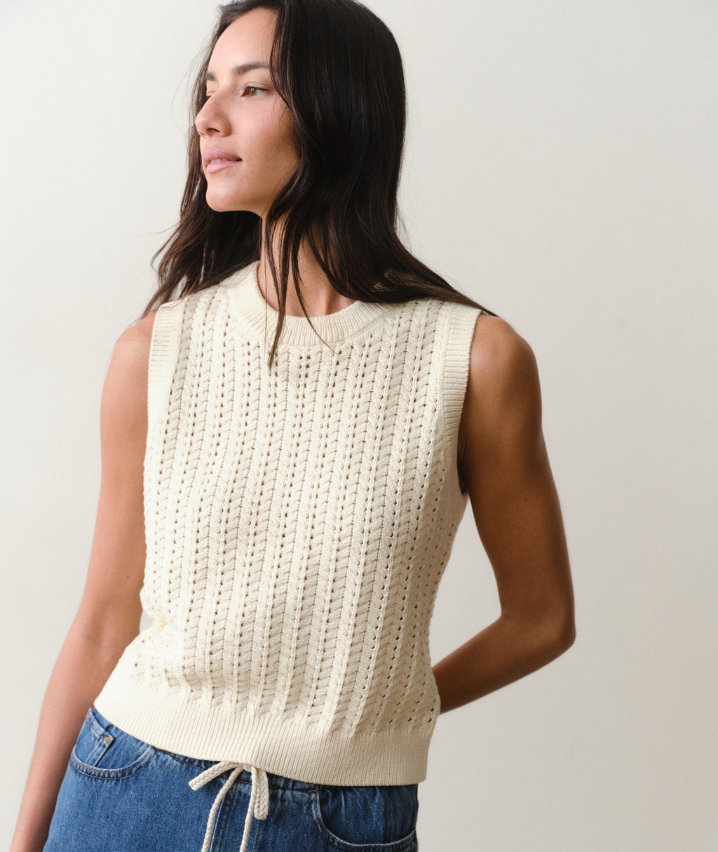 Mina Pointelle Sweater Tank