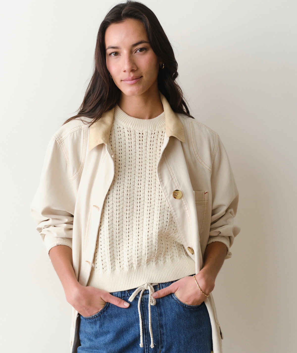 Mina Pointelle Sweater Tank