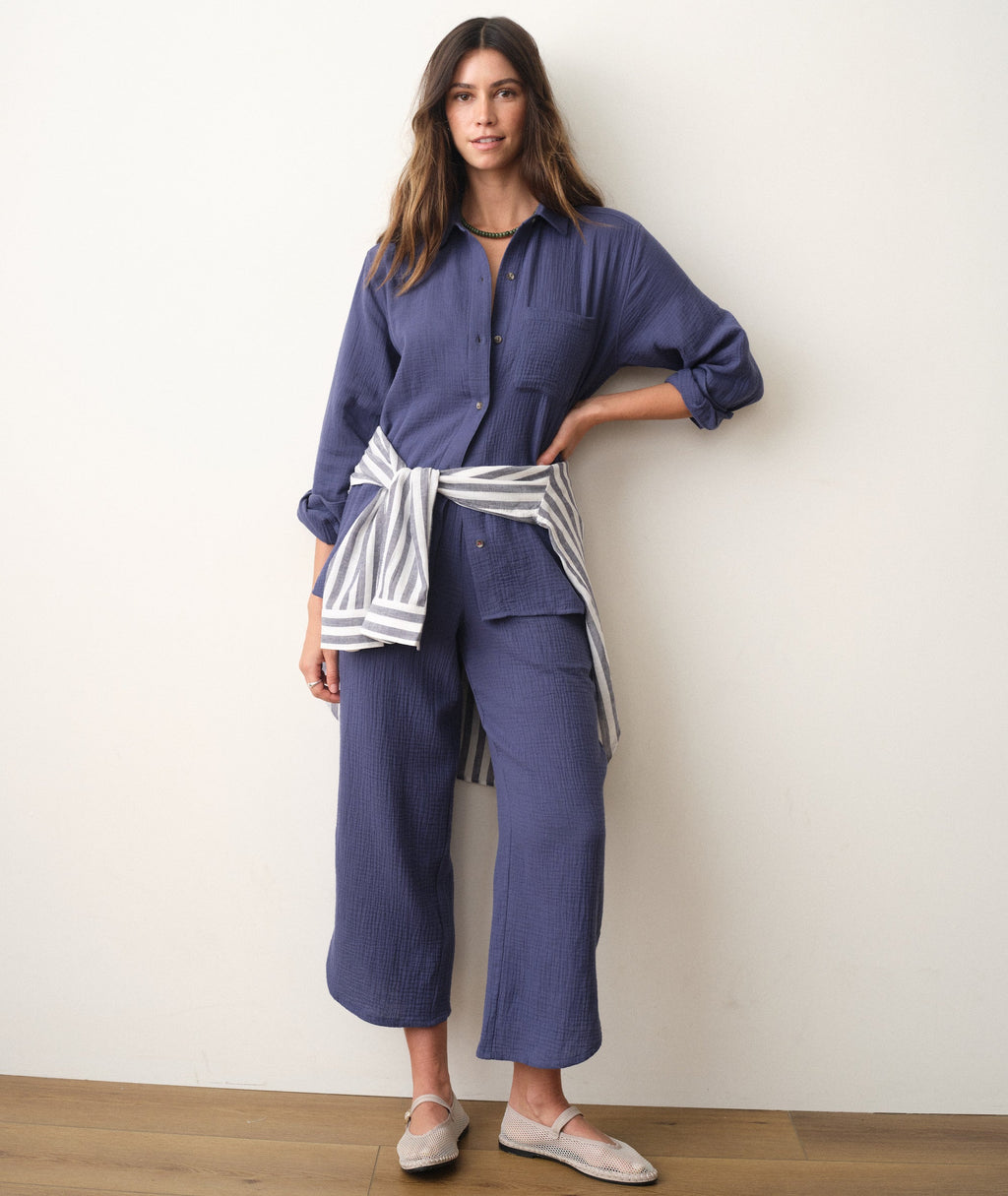 Jane Relaxed Double Cloth Shirt