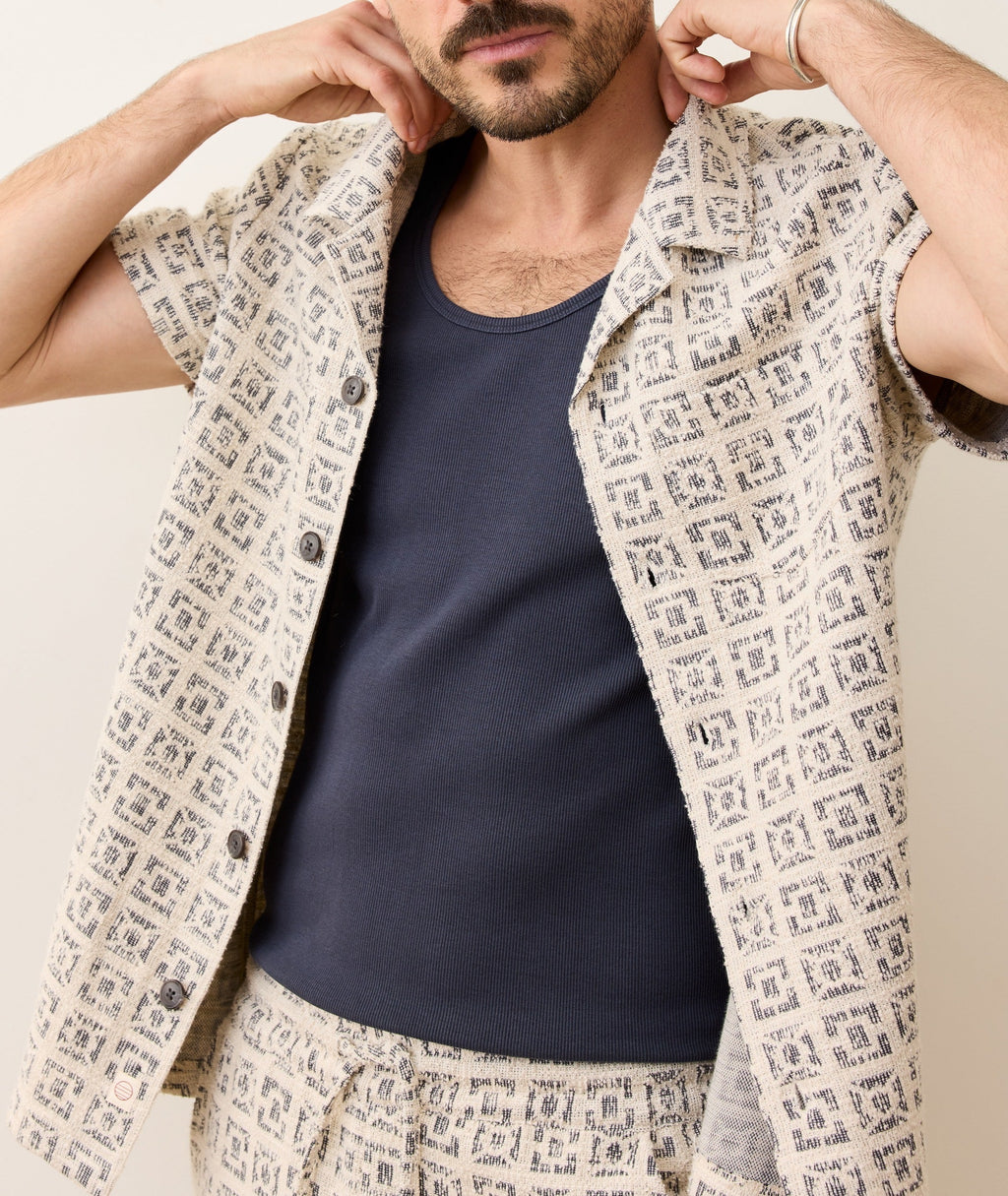 Cam Jacquard Resort Shirt