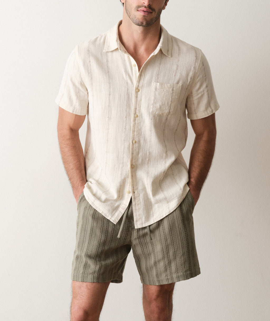 Stretch Selvage Short Sleeve Shirt