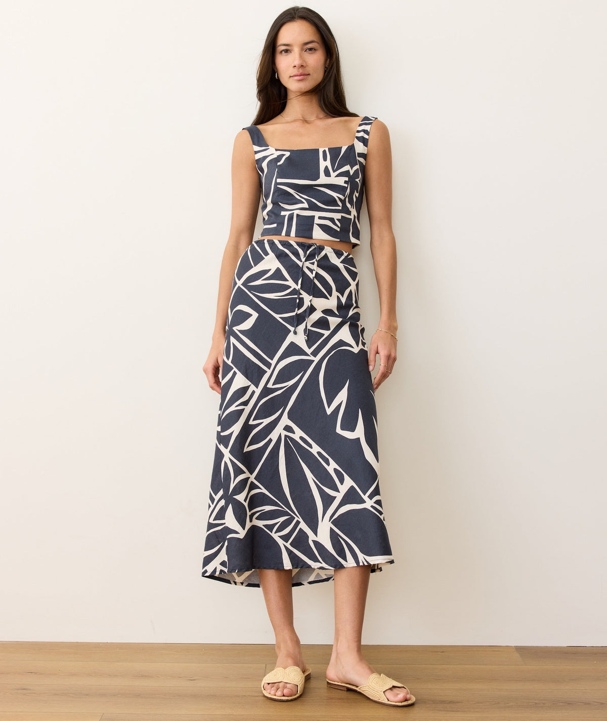 Avery Hemp Midi Skirt