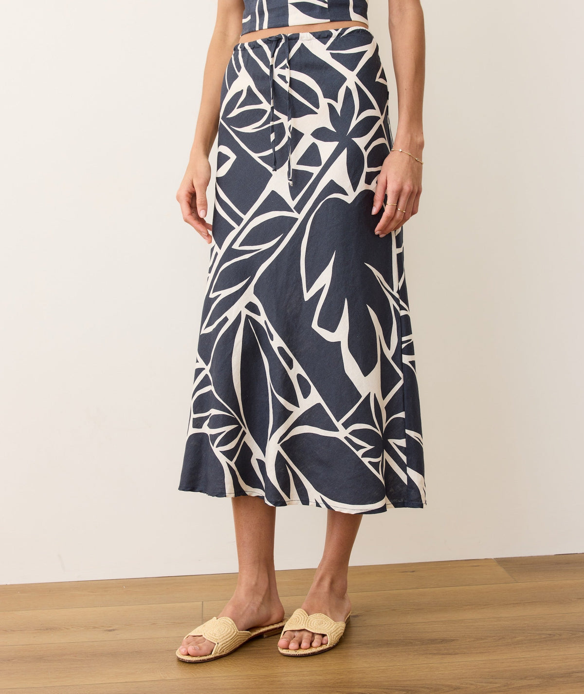 Avery Hemp Midi Skirt